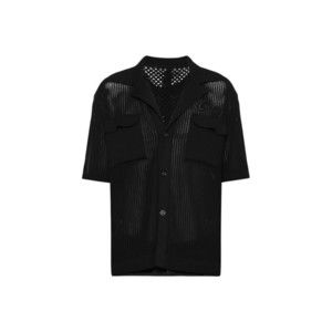 Amiri Mesh Polo Shirt Black - NWT